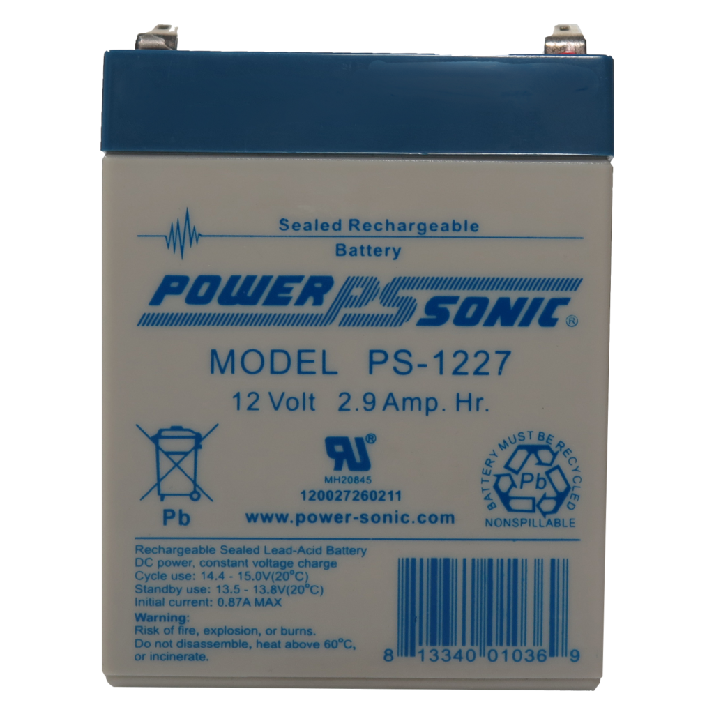 PowerSonic PS1227 Lead Acid Battery Battery Store, Inc.