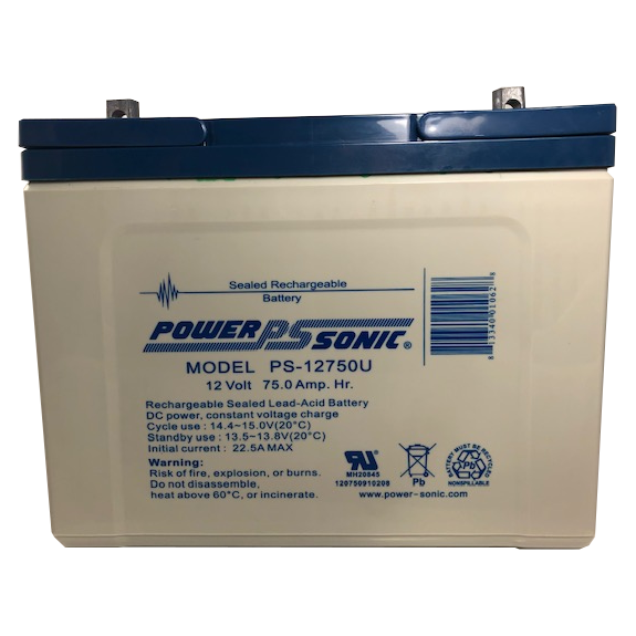 PowerSonic PS-12750U Lead Acid Battery - Image 2