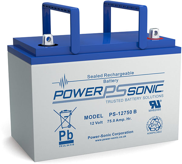 PowerSonic PS-12750U Lead Acid Battery