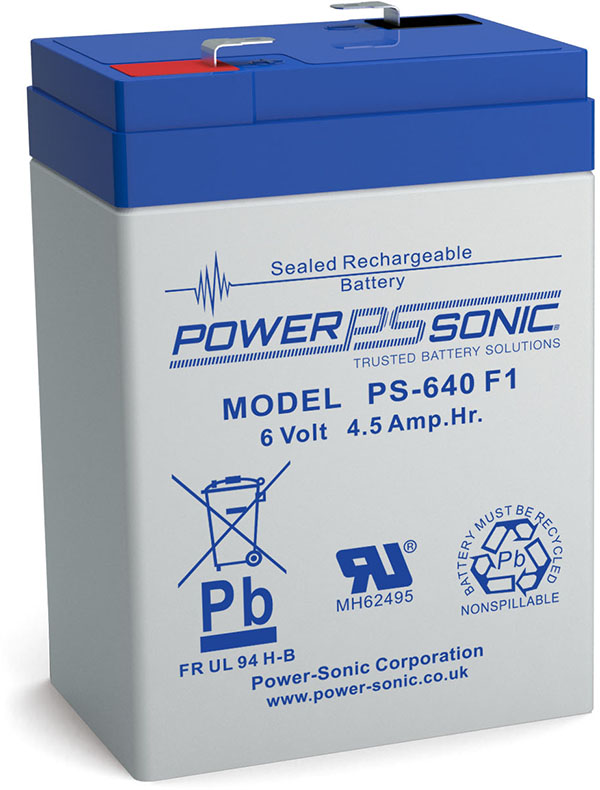 PowerSonic PS-640 Lead Acid Battery