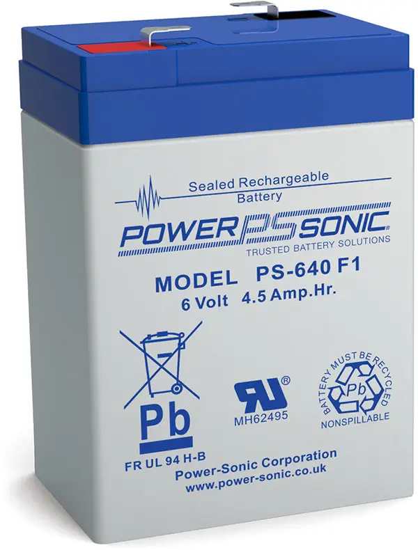 PowerSonic PS-640 Lead Acid Battery