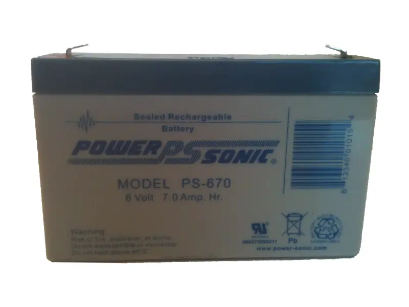 PowerSonic PS-670F1 Lead Acid Battery - Image 2