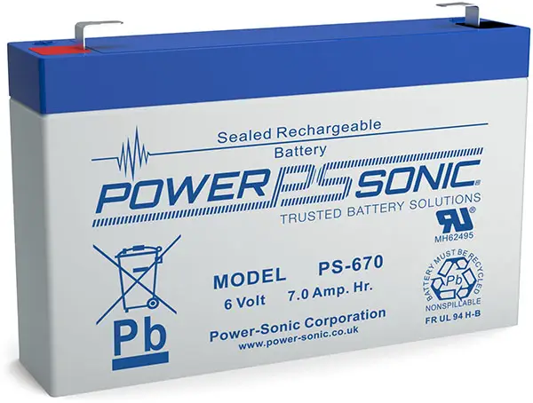 PowerSonic PS-670F1 Lead Acid Battery