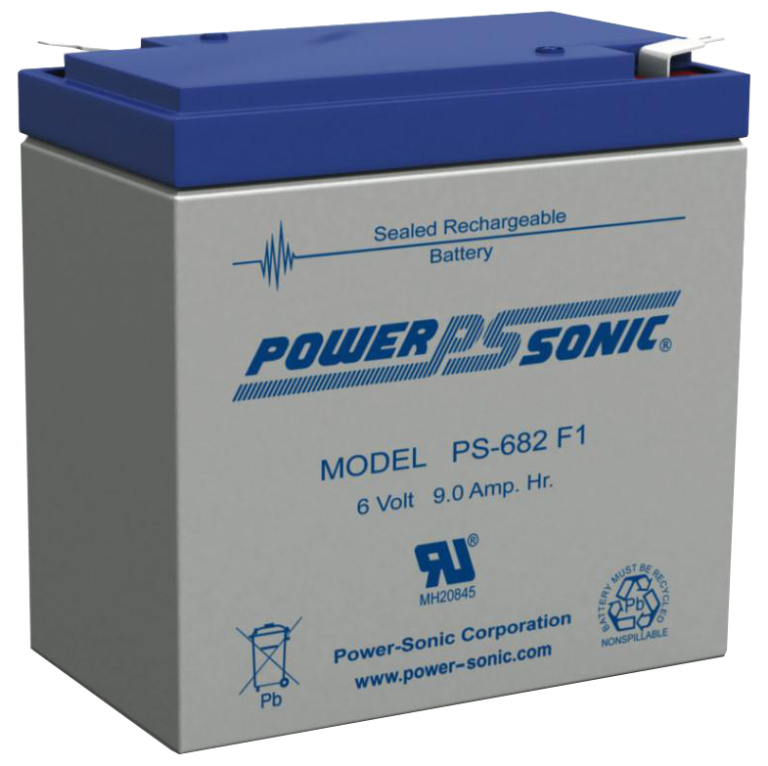 PowerSonic PS682F1 Lead Acid Battery Battery Store, Inc.