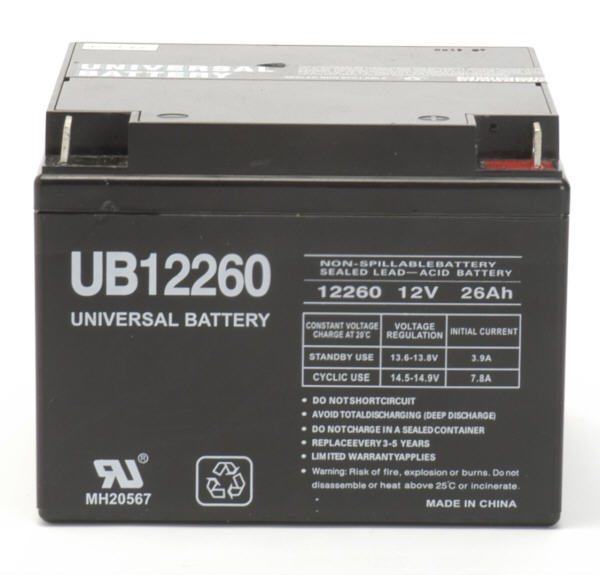 Universal Power UB12260 Lead Acid Battery - Image 2